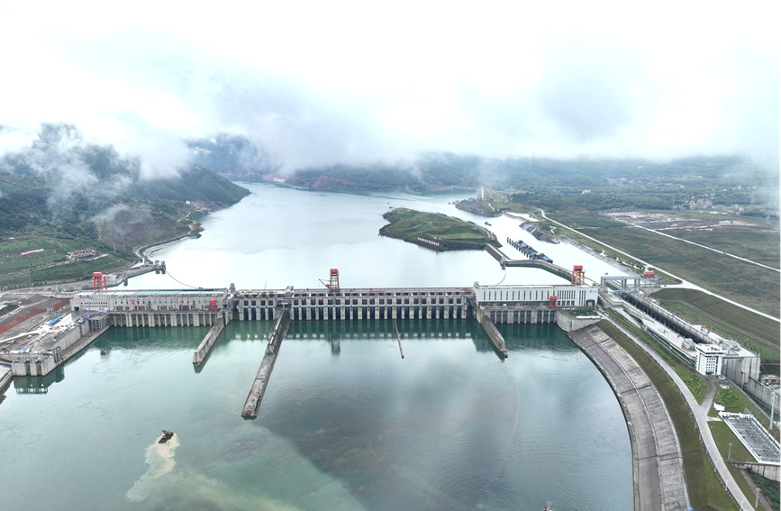 大藤峡工程鸟瞰图。