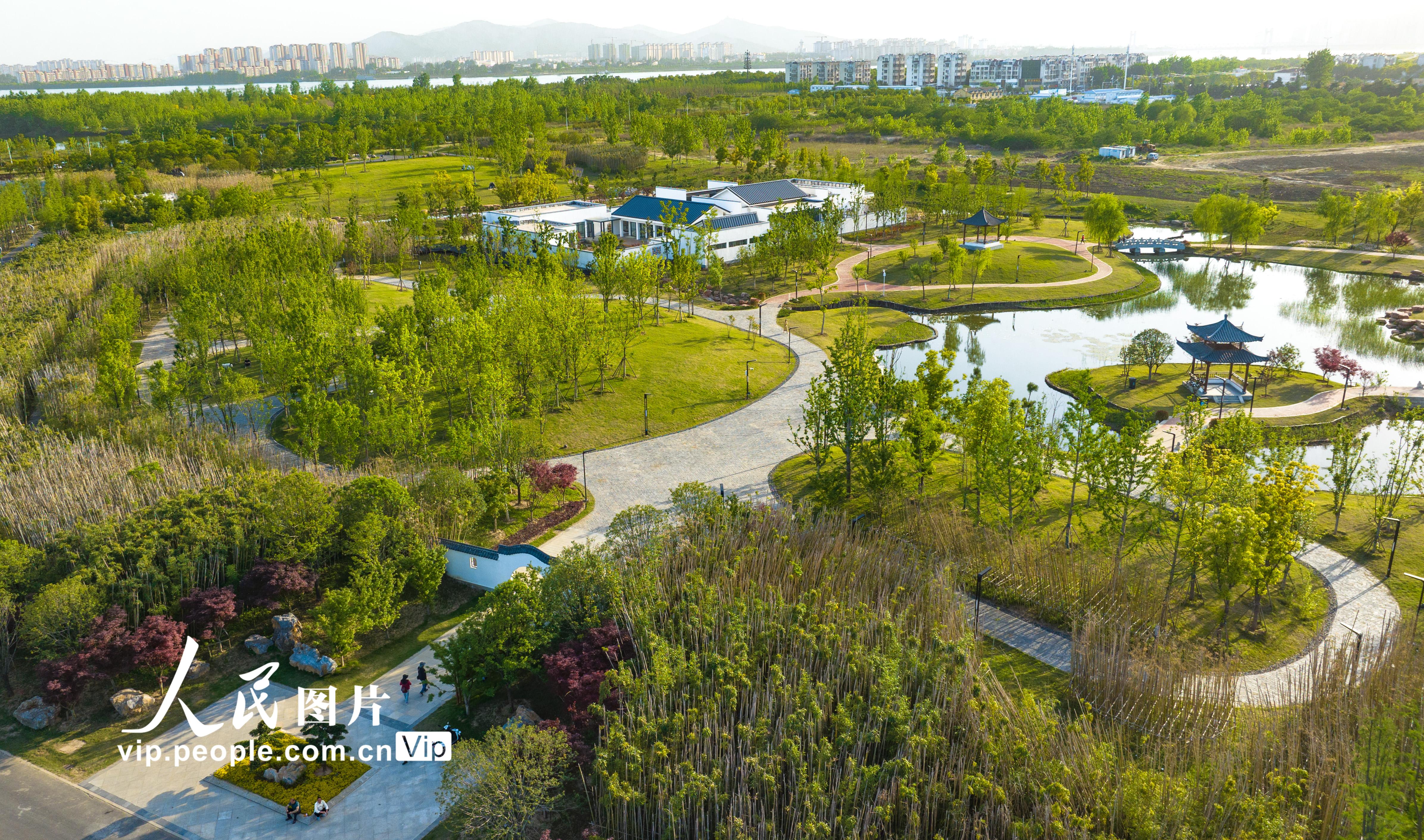 2023年4月29日，湖北省襄阳市，襄阳最大的城市公园——鱼梁洲中央生态公园正式开园，免费对市民开放，吸引了一大批游客前来观光。