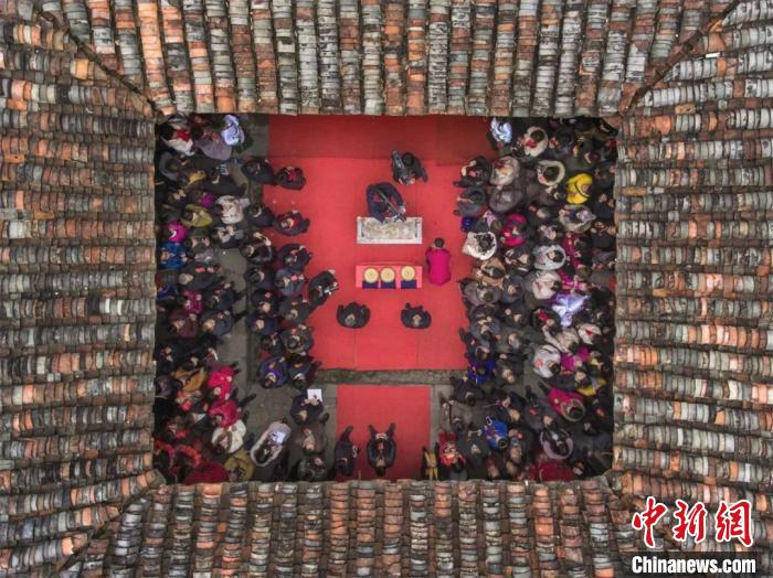 “九华立春祭”仪式现场。谢丹 摄