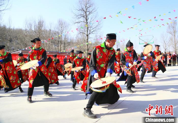 图为梆梆舞表演现场。祁增蓓 摄