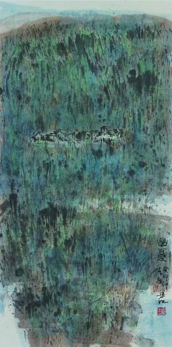 《幽夏》 138×69cm 2023年