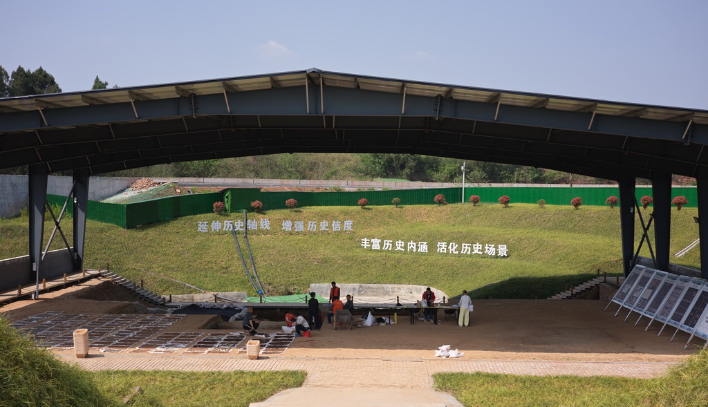 这是四川资阳濛溪河遗址群发掘现场（2025年4月8日摄）。新华社记者 薛晨 摄
